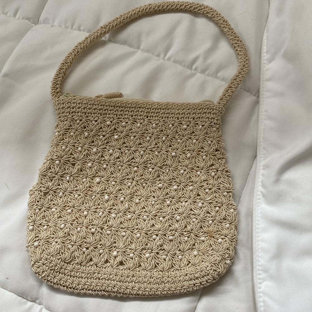 Carlo D’ Santi mini woven pearl handbag ✨❤️🔥